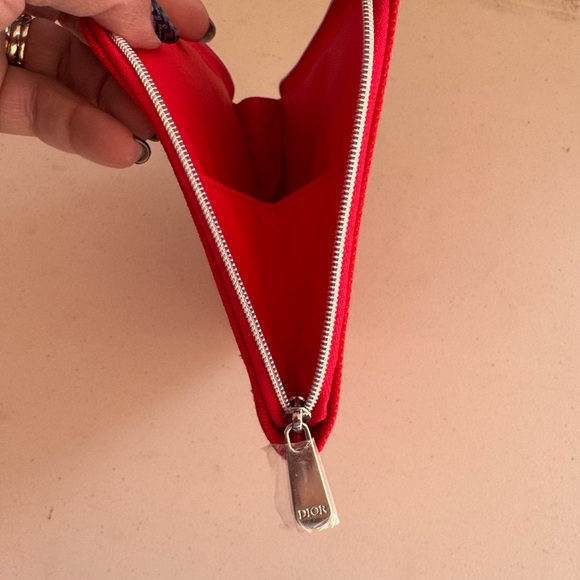 Christian Dior Red Makeup Pouch/Clutch - Picture 8 of 10